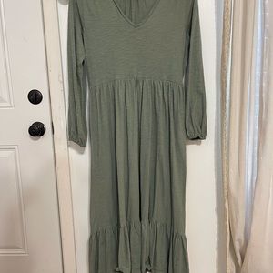 Green t-shirt dress!